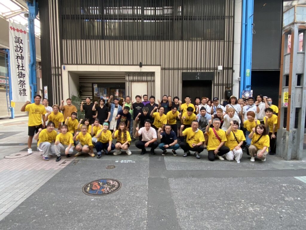 四日市商店街ビアガーデンに出展